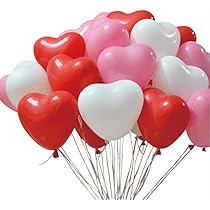 Amazon | [HAPPYLAB] ハート型風船 バルーン 36cm 60pcs入り